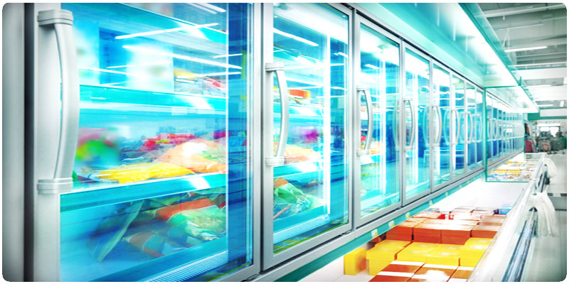 Централизованные холодильные витрины