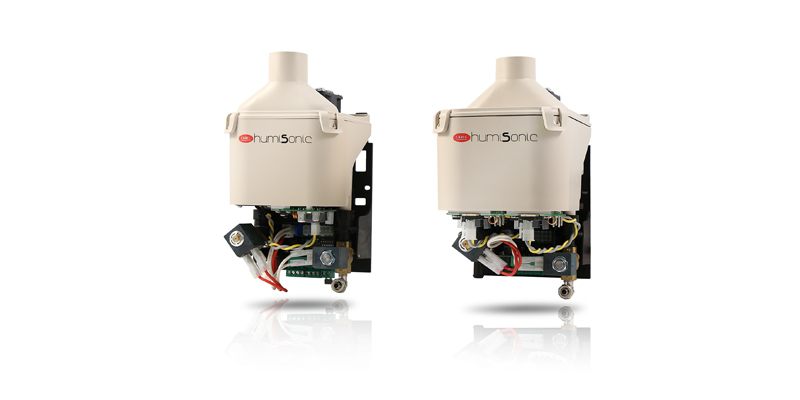 Ultrasonic humidifiers, made up of a small water storage tank with piezoelectric transducers installed at the bottom